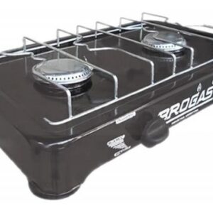 Anafe De 2 Hornallas Aprobado C/termocupla Negro 8202 Brogas