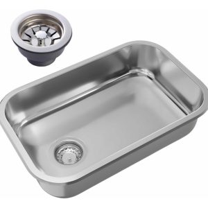 Mi Pileta Mi Pileta Económica 103ec Acero Inoxidable Plateado Pulido Standar 52 Cm 32 Cm 15 Cm 0.08 Mm