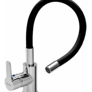 Griferia Monocomando Cocina Peirano Colors Negro Flexible