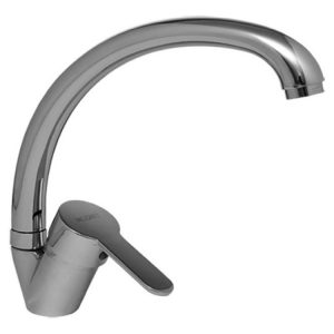 Grifería Monoc. Cocina Pico Cisne Madrid Mozart Cromada