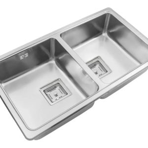 Bacha De Cocina Doble Johnson Acero Quadra Q76 A