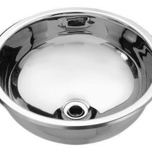 Pileta Johnson Acero Vanitory Lavatorio O340l Acabado Brillante Color Plateado