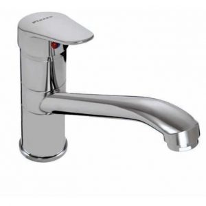 Grifería Monocomando Cocina Alta Domani Piazza Cromada