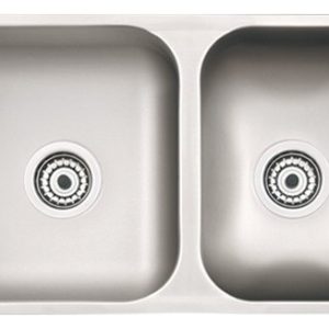 Bacha Cocina Doble Mi Pileta 305 Ac Inox 64x37x18 Bajomesada