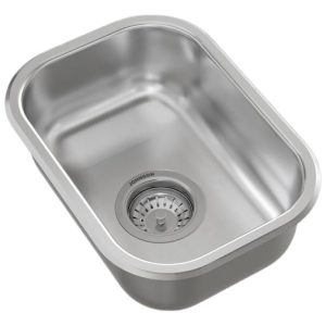 Bacha Cocina Simple Johnson T34 Ac Inox 34x23,5x14 Bajo-mesa