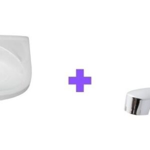 Combo Lavatorio Roca Ibis 44x31 + Canilla Latyn Plast