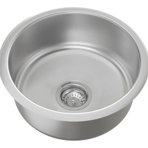 Bacha Cocina Johnson Pileta De Cocina 37x20 Cm O37a Color Acero Pulido Espejo