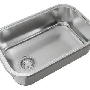 Bacha De Cocina Simple Johnson Acero Zn 52/18 A Cr Plateado