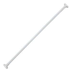 Barral Para Cortina De Baño Acero Color Blanco 1.10 A 2mts