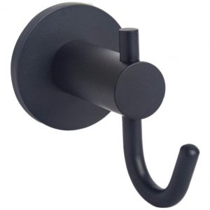 Percha Simple Gancho Negra Basic Ottone