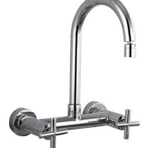 Grifería Cocina Pared Texas Mozart Volante Cruz