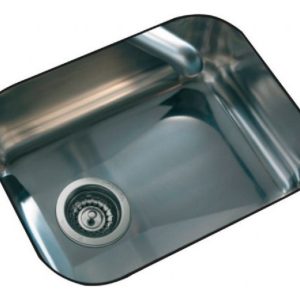 Bacha De Cocina Simple Johnson Acero E 44 Plateado