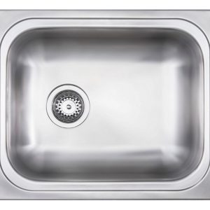 Bacha Acero Inoxidable Mi Pileta Encastrable 443e De Lujo Color Plateado