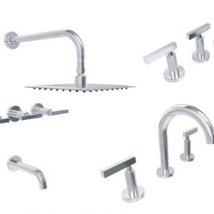 Combo Griferia De Baño Look Hidromet C.ceramico