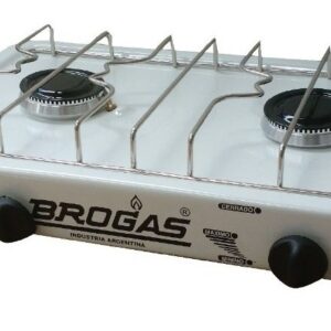 Anafe 2 Hornallas Loza Blanca Brogas Gn 8203-b