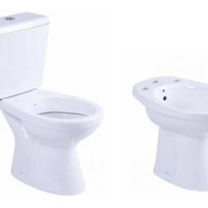 Combo Capea Italiana Inodoro Largo + Deposito + Bidet 1/3 Ag