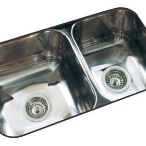 Bacha Cocina Doble Johnson R63/18 63,8x37x18 Acinox Bajomesa