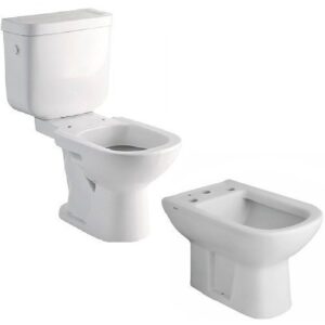 Combo Ferrum Bari Inodoro Largo + Deposito + Bidet 1/3 Aguj