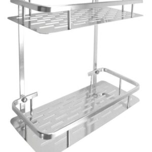 Organizador Estante Rectangular Doble Aluminio Daccord