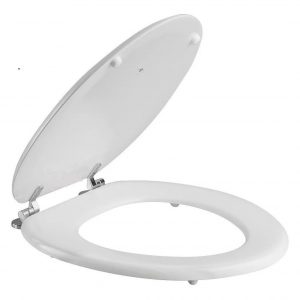 Tapa Asiento Inodoro Florenc. 11 Gris Derpla H.cromo