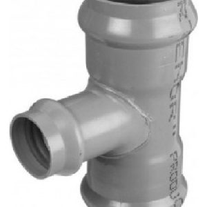 Tee Pvc Inyectada Reducción 90 X 75 Gris Latyn C/oring