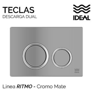 Tapa Ideal Ritmo Cromo Mate Plast P/ Deposito Suma 2 80020