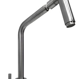 Grifería Mozart Monocomando Pico Difusor Acabado Brillante Color Plateado