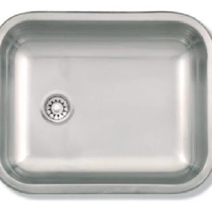 Pileta Simple Mi Pileta 143ec Acero Inoxidable Bajo Mesada Plateada Plateado