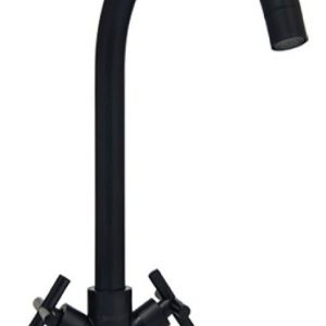 Grifería Cocina Mezclador Negro Monoblock Brooklyn Mozart