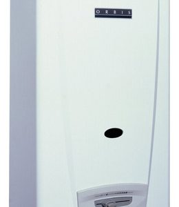 Calefón Orbis 14 Lts Gas Envasado Tiraje Natural Blanco