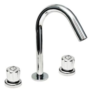 Grifería Lavatorio Aqualaf 5011 Doble Comando Cromado De Mesa