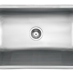 Bacha De Lavadero Acero Inox Mi Pileta 420l 60x37x24 Abajo