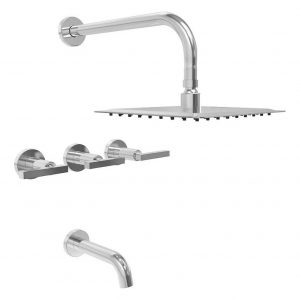 Grifería C/transf. Ducha Cromada Look Lever Hidromet 31108