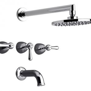 Juego Grifería De Ducha Fv Margot Lever 103/62l