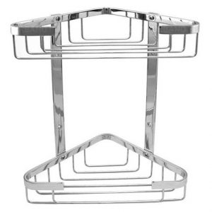 Organizador Esquinero Doble Bronce Cromado Ottone 20 X 20 At