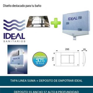Combo Deposito Ideal Suma + Tapa Doble Cromo