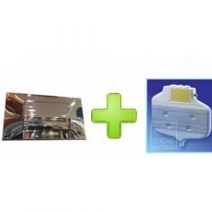 Combo Deposito Ideal Chato + Tapa Universal Cromo