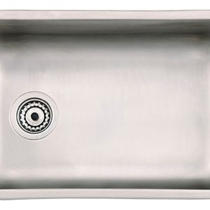 Pileta Simple Mi Pileta 410p Acero Inoxidable 60x37x24cm Brillante Plateado