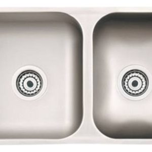 Bacha Cocina Mi Pileta Doble 205 Acero Inoxidable Pileta Color Plateado